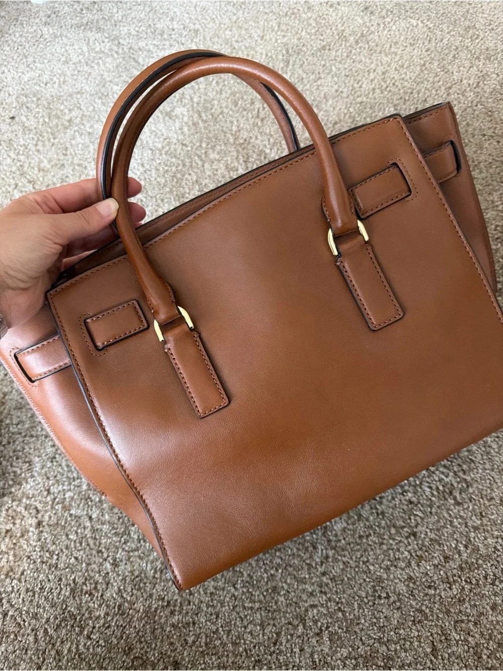 Michael Kors structured leather